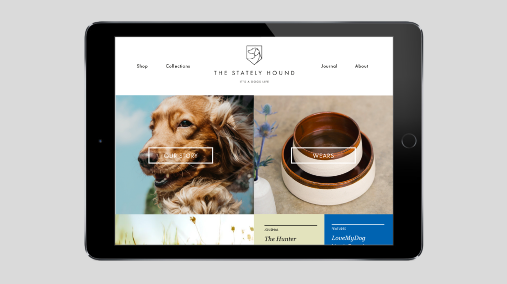 Anecdote brand The Stately Hound, luxury accessories for dogs